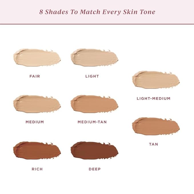 Foundation for Light to Full Coverage - Mousse Liquid Makeup Foundation for Uneven Skin Tone - Diverse Skin Types Mature, Dry, Oily - Oil-free, Cruelty-free (Tan)