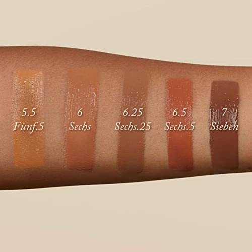 Monika Blunder Beauty - Blunder Cover Foundation Concealer - Shade: 6 - Sechs - Deep, Neutral/Golden Undertones - Clean Beauty, All-In-One, Cruelty-Free, Vegan - 0.62 oz