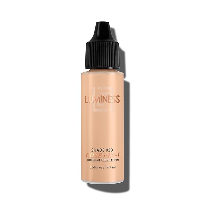 LUMINESS Rose 4-in-1 Airbrush Foundation - Shade 050, 0.50 oz
