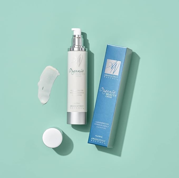 Organic Beauty Cream 4oz with Anti-Aging Antioxidants and Essential Fatty Acids Plant Based Made in USA