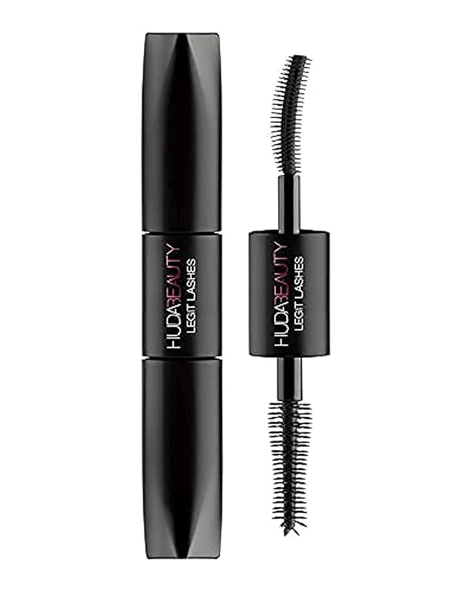 Huda Beauty Legit Lashes Mascara 2 in 1 (2x3.5ml / .11fl oz), Black