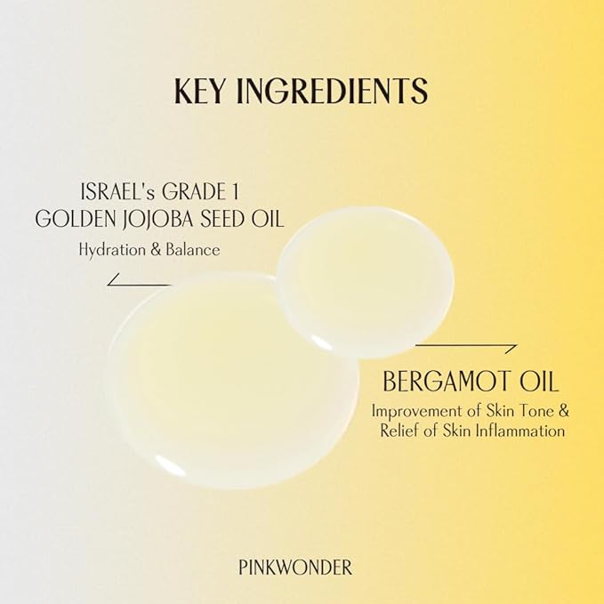 PINKWONDER USDA Organic Jojoba Oil | 100% Pure, Cold-Pressed & Vitamin E-Rich Oil for Skin | Non-Greasy, Fast-Absorbing for Face, 1.69oz (50ml)