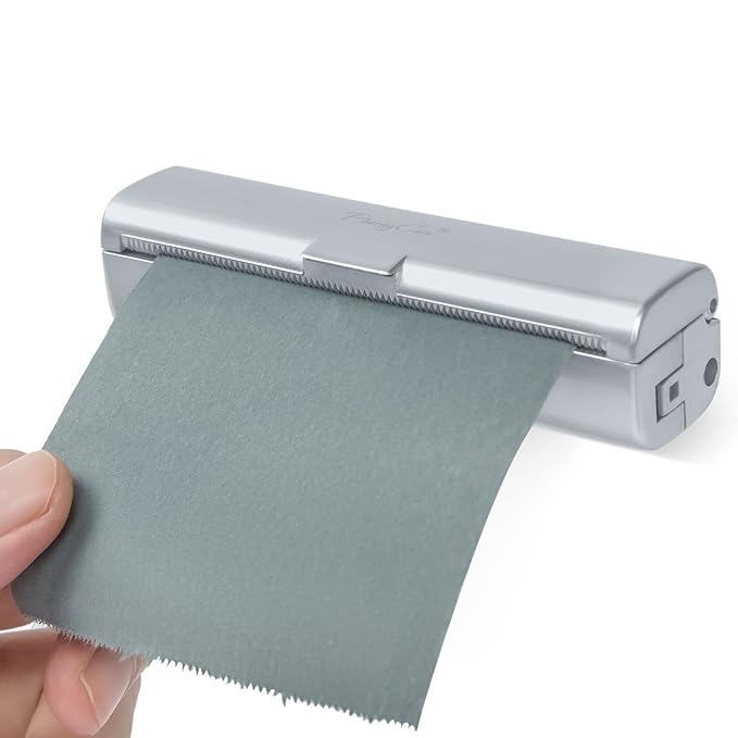 Natural Oil Blotting Paper Roll, Refillable Compact Dispenser No Shine Sheets, Absorb Excess Shine on Face or Scalp Instantly, Men and Women Facial Skin Care or Make Up Must Have (Bamboo Charcoal)