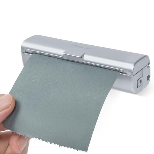 Natural Oil Blotting Paper Roll, Refillable Compact Dispenser No Shine Sheets, Absorb Excess Shine on Face or Scalp Instantly, Men and Women Facial Skin Care or Make Up Must Have (Bamboo Charcoal)