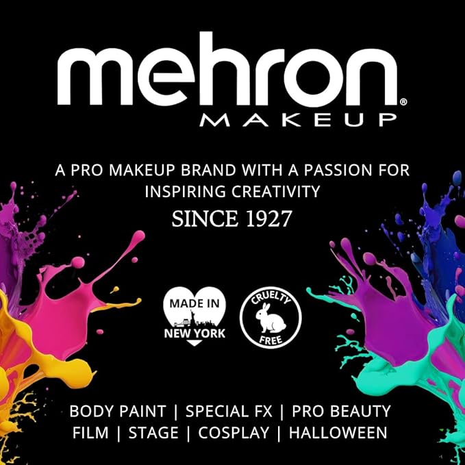 Mehron Makeup Paradise Makeup AQ Refill Size | Stage & Screen, Face & Body Painting, Beauty, Cosplay, and Halloween | Water Activated Face Paint, Body Paint, Cosplay Makeup .25 oz (7 ml) (VIOLET)