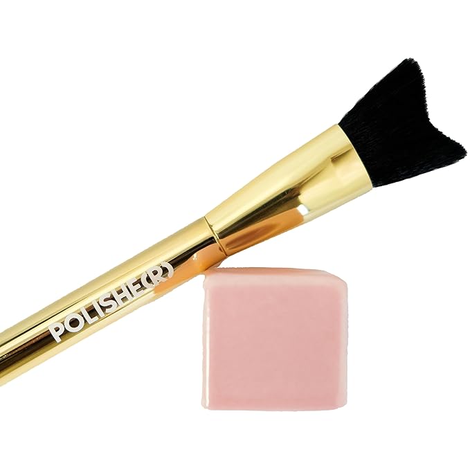 Polishe(r) Lash Cleansing Brush by SoCal Beauty - Ultra-Soft Synthetic Bristles for Gentle Lash Line Cleaning, Pairs Perfectly with Keep It Squeaky Cleanser