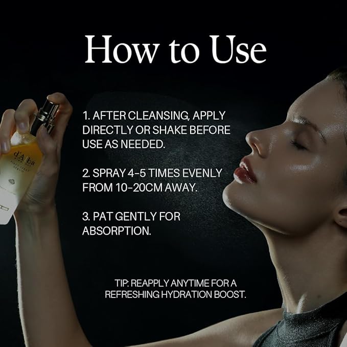 d'alba Piedmont Italian White Truffle First Spray Serum, Vegan Skin Care, Light-weight Face Moisturizer, Glow Serum for Radiant Skin, Non Comedogenic, All In One Mist, Korean Skin Care (3.38 fl oz.)