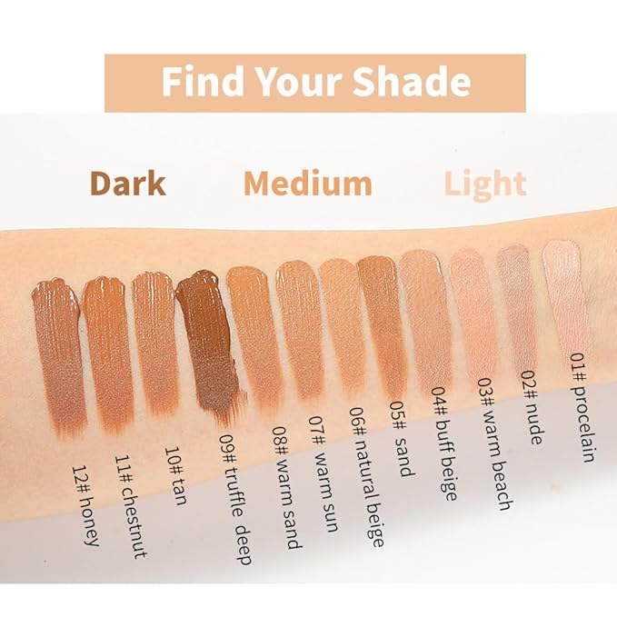 Flawless Matte Liquid Foundation Makeup, Vegan & Cruelty-Free, Liquid Oil-Free Foundation Face Makeup for Combination & Oily Skin, Longwear Medium-Full Coverage (06, 30ml)