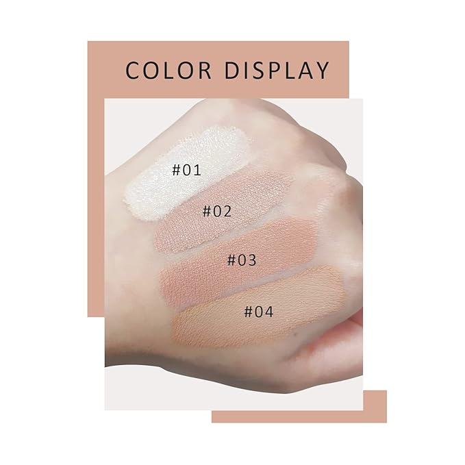 Ownest Mushroom Head Air Cushion BB Cream, Concealer Lasting Nude Makeup Moisturizing Pigment CC Liquid Foundation, Even Skin Tone Makeup Base Primer-Natural