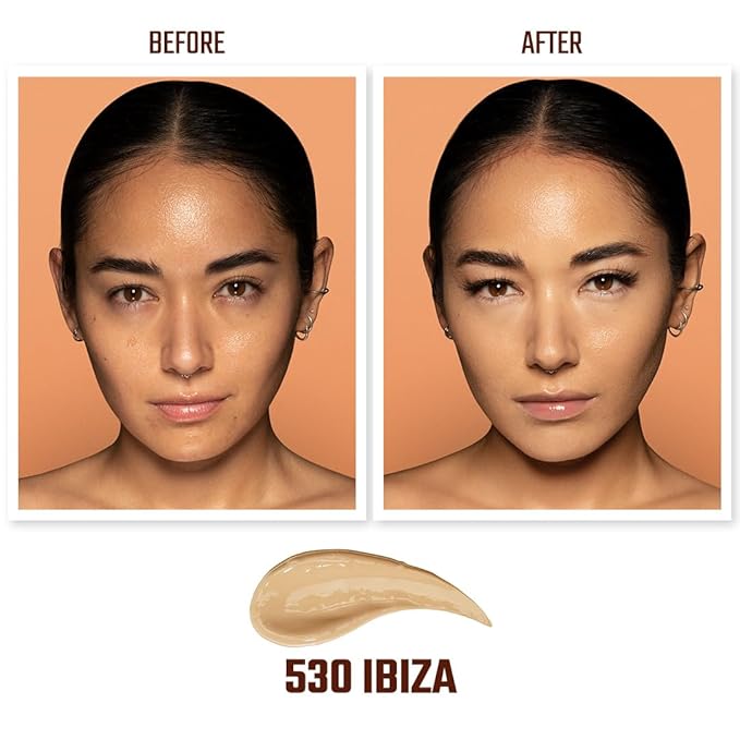 Juvia's Place I Am Magic Velvety Matte Liquid Foundation 530 - Ibiza - Medium w/Cool, Golden Undertone, Makeup Foundation Full Coverage, Lightweight, Long Wear, Velvety Matte Finish