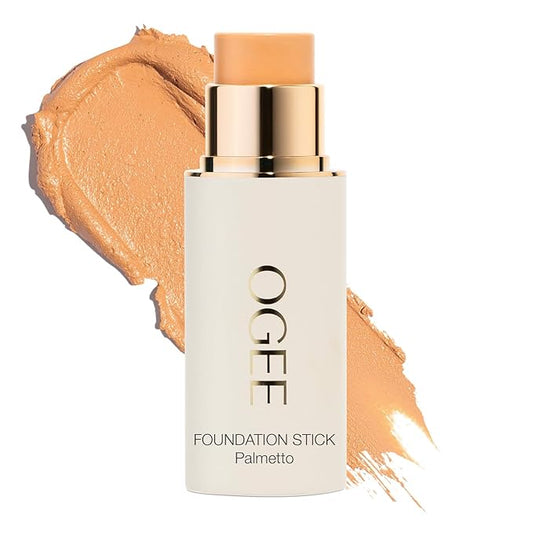 Ogee Sculpted Complexion Foundation Stick (Palmetto 2.80N - Medium Light Tan, Olive Undertones) Full Coverage Foundation Makeup - Instantly Balance & Even Complexion - 70% Organic Ingredients