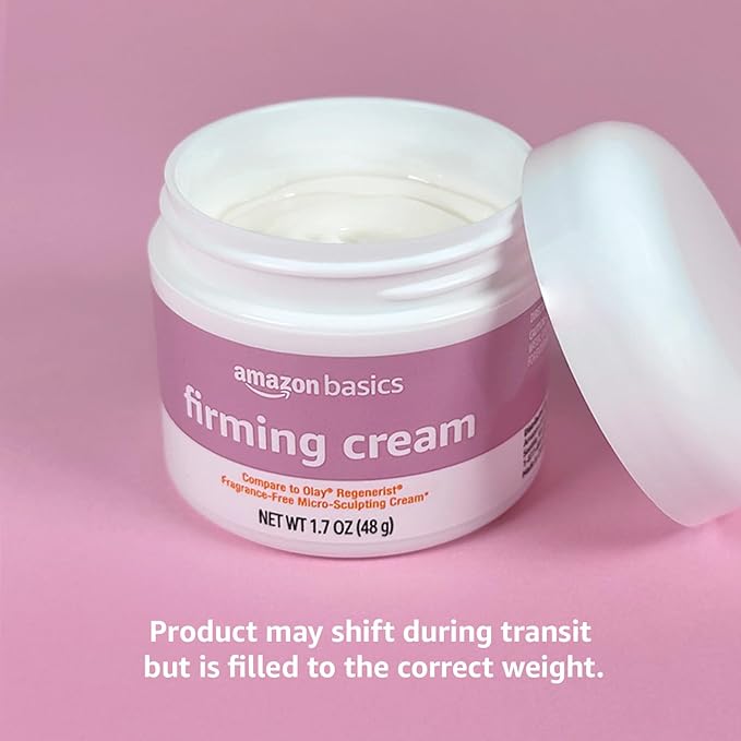 Amazon Basics Firming Cream, Fragrance Free, 1.7 Ounces, 1-Pack