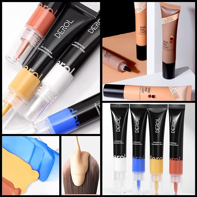 Orange Foundation Mixing Pigment for Adjusting Shade and Color Corrector, Blends Easily With Foundation, Orange Color Corrector for Adjusting Foundation from Cold to Warm (04# Orange)