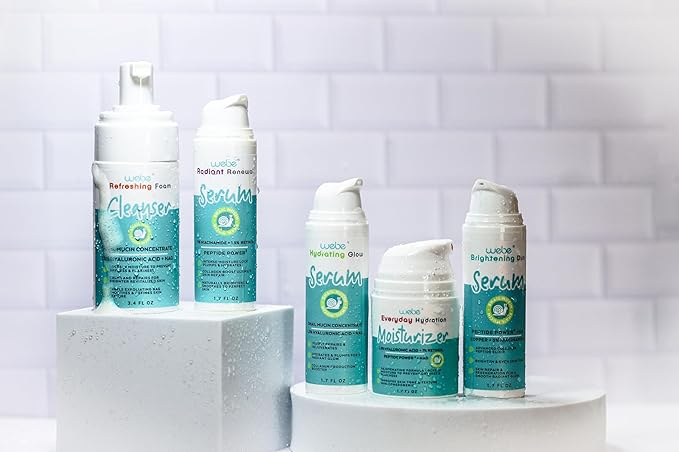 WEBE Hydration Snail Mucin Moisturizer – Hydrating Face Cream with Hyaluronic Acid, Retinol & Peptides for Smoother, Youthful-Looking Skin