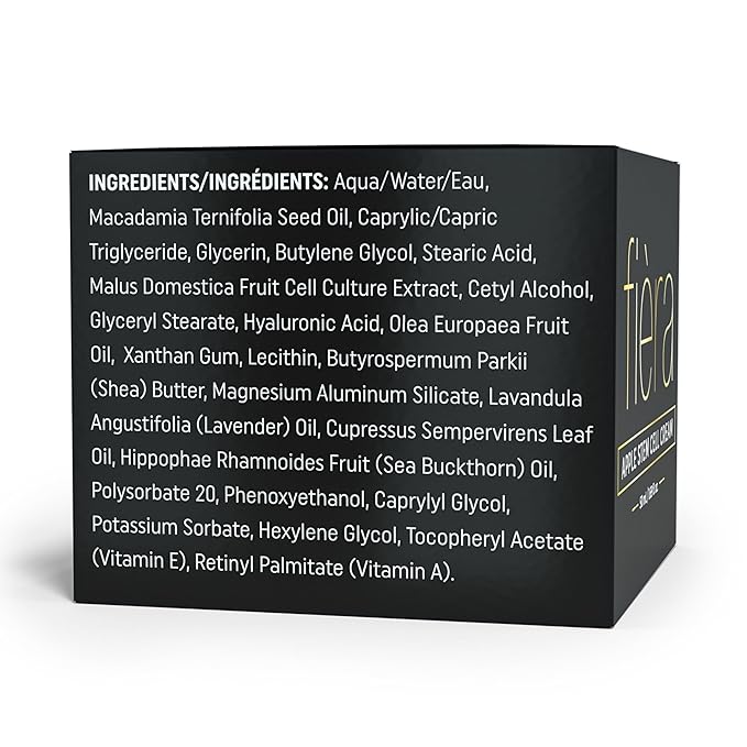 FIÈRA 24-Hour Rejuvenating Face Cream with Apple Stem Cells - Anti-Aging Moisturizer for Mature Skin, Day & Night Hydration, Improves Skin Tone, Texture, and Elasticity - 1.69 FL. OZ. / 50 ML
