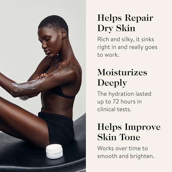 goop Beauty Body Butter | Lotion for Dry Skin | Nourishing Butters & Botanical Extracts | Hydrating & Firming Cream | 6.1 fl oz