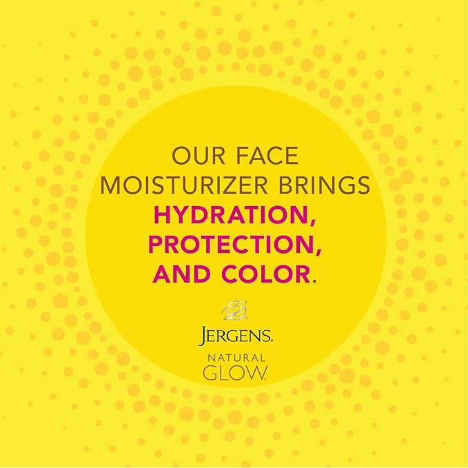 Jergens Natural Glow Face Self Tanner Body Lotion with SPF 20, Fair to Medium Skin Tone, Sunless Tanning, Daily Facial Sunscreen, Oil Free, Broad Spectrum UVA and UVB Protection, 2 Oz