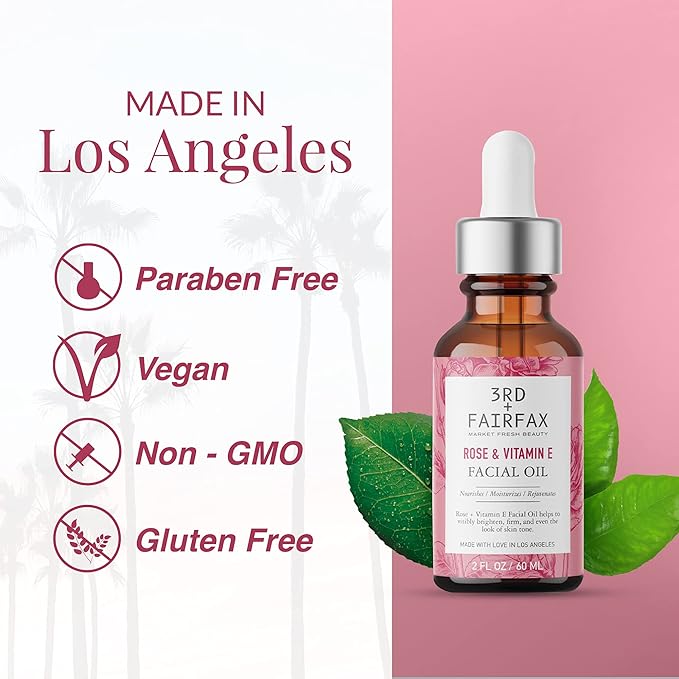 Rose & Vitamin E Facial Oil - 2oz