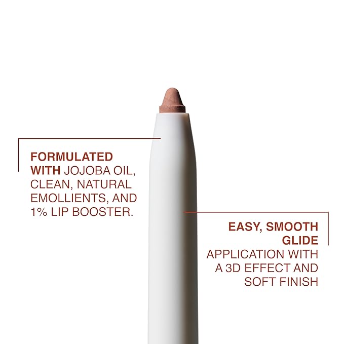 Freck Beauty MAKEOUT CLUB Nude Muse Lip Liner, Non Drying, Smooth Highly Pigmented Retractable Liner, Infused with Jojoba and Hyaluronic Acid, 01 - Warm Nude Beige