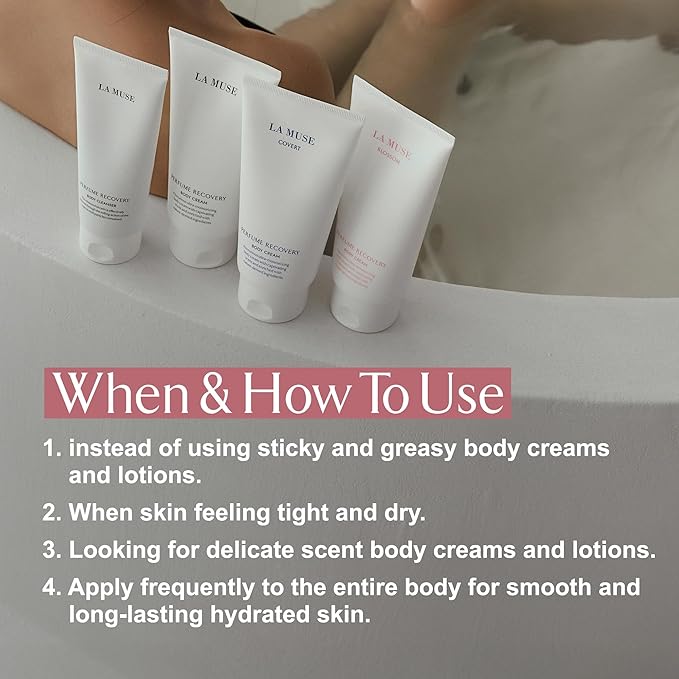 LA MUSE Perfume Body Lotion for Women(Spring Floral) | Body Cream for Women, Dry Skin with Shea Butter, Peptide | Softens & Comforts Sensitive Skin with Silky Smooth Finish, Non-Sticky | 10.14 fl oz