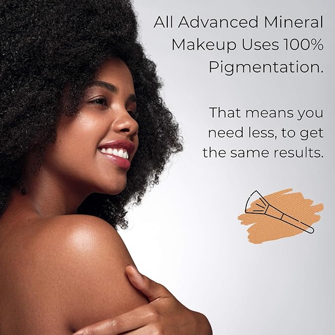 4-in-1 Pressed Foundation Powder with Natural SPF, Concealer & Finishing Powder, Medium to Full Coverage Foundation, Mineral-Based Powder (Halle, .35 oz)