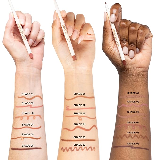 Freck Beauty MAKEOUT CLUB Nude Muse Lip Liner, Non Drying, Smooth Highly Pigmented Retractable Liner, Infused with Jojoba and Hyaluronic Acid, 01 - Warm Nude Beige
