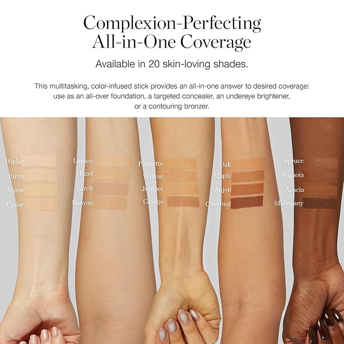 Ogee Sculpted Complexion Foundation Stick (Birch 0.25N - Fair, Neutral Undertones) Full Coverage Foundation Makeup - Instantly Balance & Even Complexion - 70% Organic Ingredients