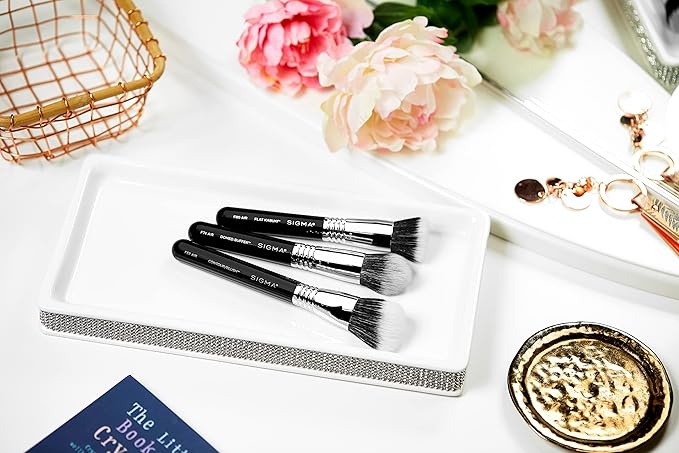 Sigma Beauty F80 Air Flat Kabuki Brush – Flat Top Kabuki Foundation Brush with Premium Synthetic Fibers for Evenly Blending and Buffing Foundation, Compatible with Liquid & Cream Makeup Product