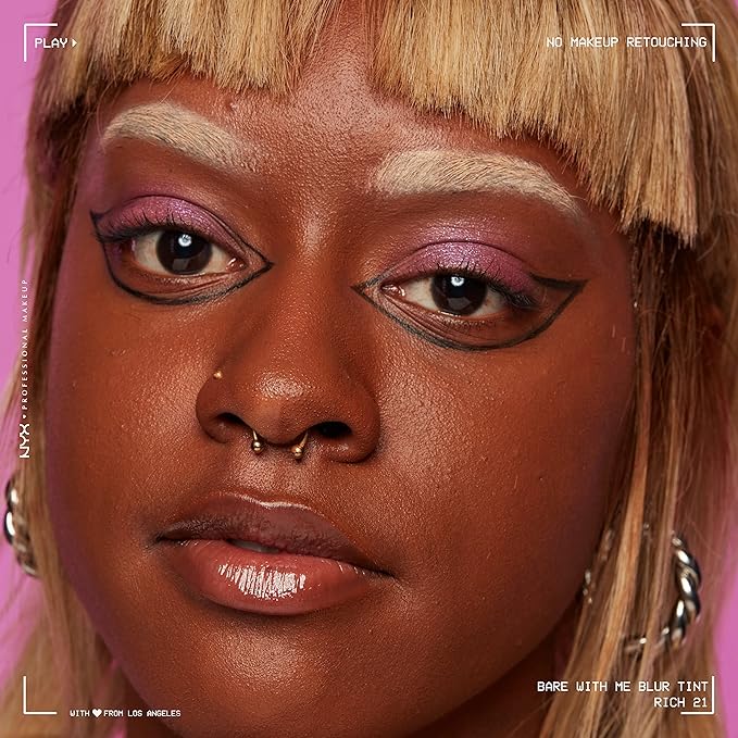 NYX PROFESSIONAL MAKEUP Bare With Me Blur Skin Tint Foundation Make Up with Matcha, Glycerin & Niacinamide - Rich