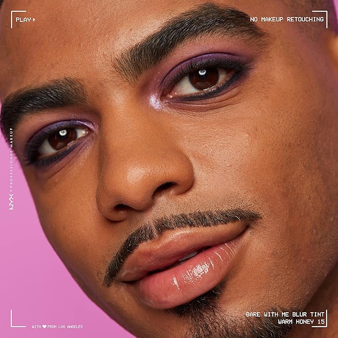 NYX PROFESSIONAL MAKEUP Bare With Me Blur Skin Tint Foundation Make Up with Matcha, Glycerin & Niacinamide - Warm Honey