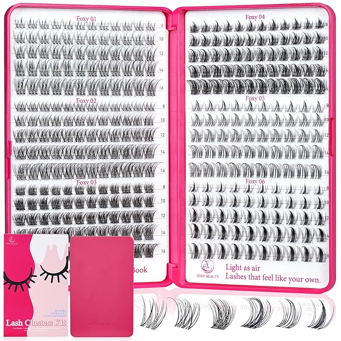 Lash Clusters - Lash Clusters Kit Mix Manga Lases 360pcs Eyelash Clusters Spiky Lases Clusters DIY at Home No Glue Included