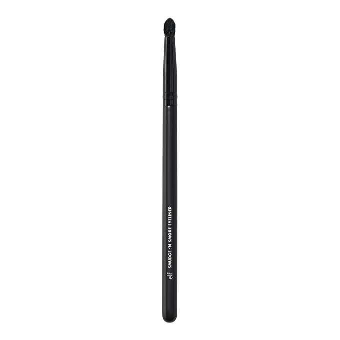 e.l.f. Smudge 'N Smoke Eyeliner Brush, Multi-Use Eyeshadow & Eyeliner Brush For Creating A Perfect Smoky Eye, Vegan & Cruelty-Free