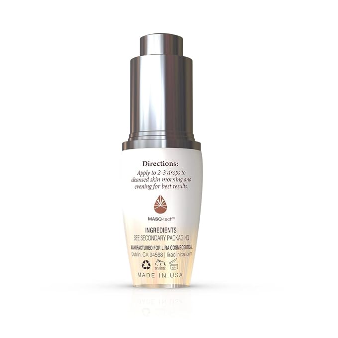 Lira Clinical MYSTIQ iLuminating Beauty Oil - Vitamin C Face Oil with Plant Stem Cell Extract - Hydrates Skin with Argan, Baobab with Antioxidants - Facial Drops for Daily Skincare Routine - 0.5 Oz