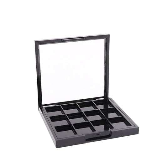 12 Grids Empty Eyeshadow Palette DIY Eyeshadow Makeup Palette Lipstick Container Empty Makeup Storage Box for Blush Lipstick