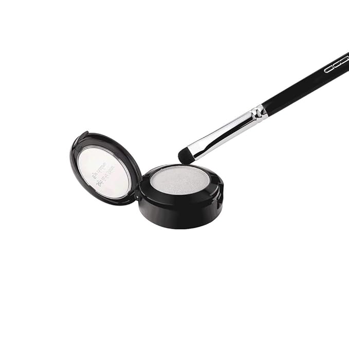 Curved Smudge Eyeshadow Brush, EIGSHOW Small Round Top Blending Eye Shadow with Synthetic Bristles for Smokey Cat Eye Makeup (E832)