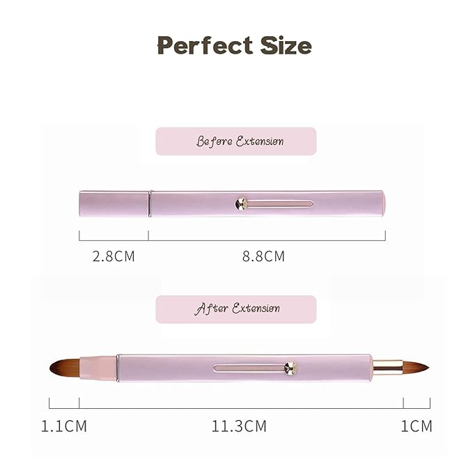 Lip Applicator Brush - 3 Pack Exquisite Professional Dustproof Retractable Lip Brush - Makeup Lipstick Lip Gloss Applicators (Pink Red Gold)