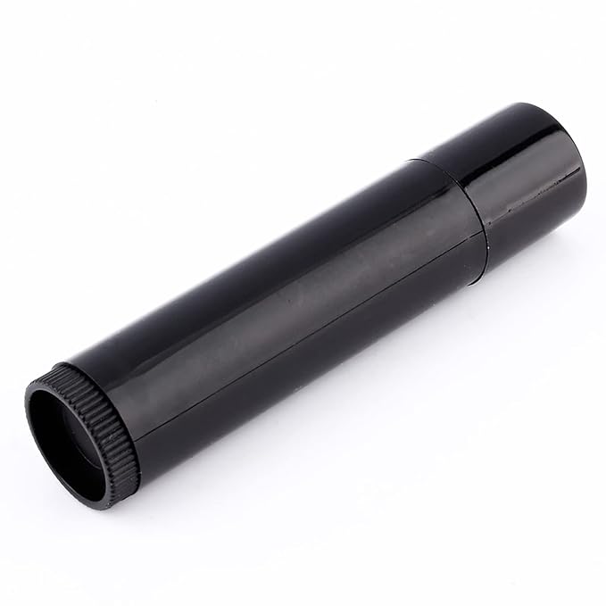 100PCS 5ml Chapstick Containers,Empty Lip Balm Tubes Empty Chapstick Tubes Clear Black White Empty Lipstick Lip Balm Container Tube