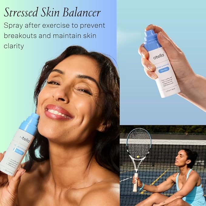 Detox & Soothe Face Mist with Hypochlorous Acid | Reduces Redness & Breakouts | pH Balance & Skin Cleansing for Active Lifestyles | TSA Approved, 2.7 oz | Clean Ingredients