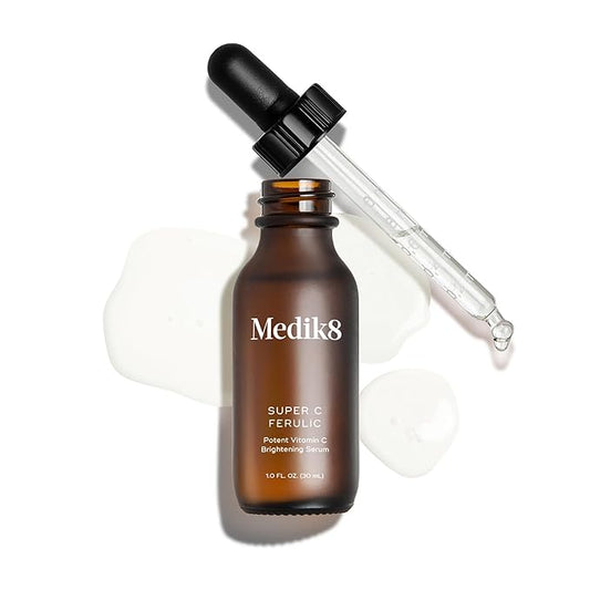 Medik8 Super C Ferulic - 30 Percent Ethylated L-Ascorbic Acid Vitamin C Serum - Face Serum with Vitamin E and Ferulic Acid - Gluten Free - 1.0 oz