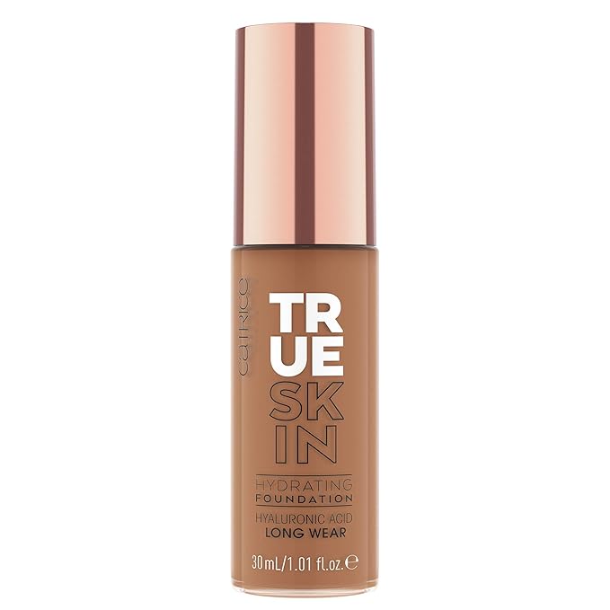 Catrice | True Skin Hydrating Foundation | Lightweight Buildable Coverage with Hyaluronic Acid and Watermelon Seed Oil | Vegan & Cruelty Free (080 | Neutral Pecan)