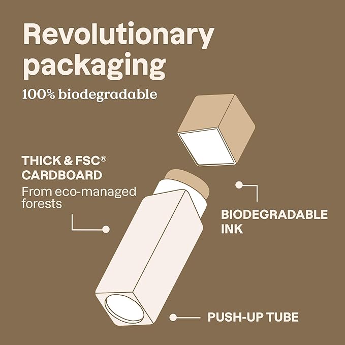 ATTITUDE Oceanly Light Coverage Foundation Stick, Titanium Dioxide-Free, EWG Verified, Plastic-Free, Vegan & Cruelty-free Makeup, Moka, 0.42 Ounces