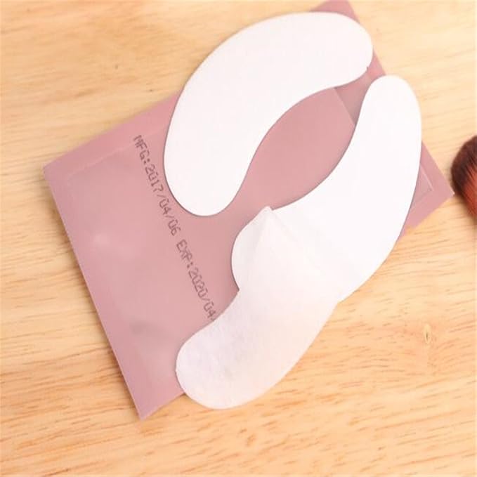 100 Pairs Set，Eye Gel Patches,Under Eye Pads Lint Free Lash Extension Eye Gel Patches for Eyelash Extension (pink)