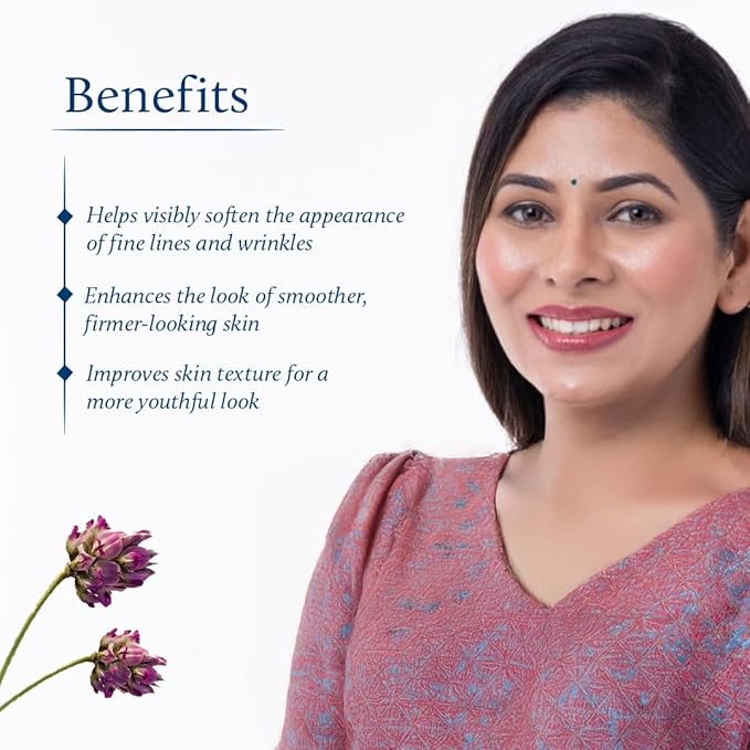 Blue Nectar Bakuchiol Serum for Face with Babchi Oil Extract | Ayurveda Retinol Free Serum for Aging Skin | Oil Free Face Moisturizer for Women & Men (10 Herbs, 1 Fl Oz)