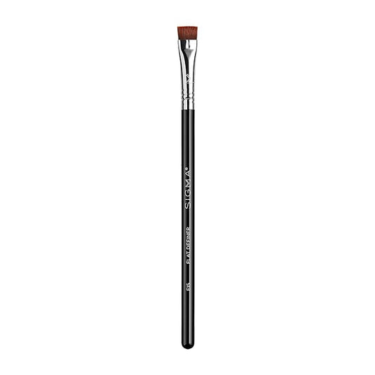 Sigma Beauty E15 Flat Definer Brush – Flat-Angled Professional Makeup Brush for Sharp, Defined Makeup Application, Eyeliner Brush Adapts to Liquid, Gel, & Powder Eye Makeup (1 Brush)