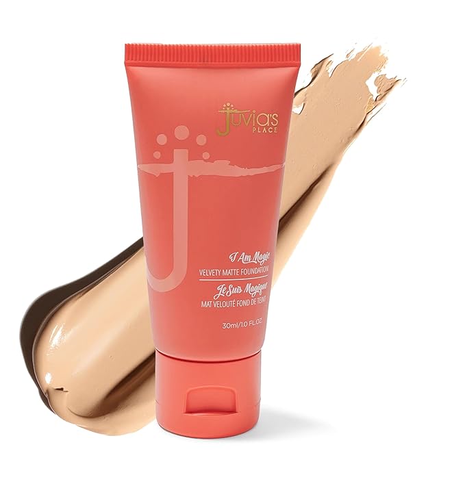 Juvia's Place I Am Magic Velvety Matte Liquid Foundation 600 - Cairo - Light w/Neutral Undertone, Makeup Foundation Full Coverage, Lightweight, Long Wear, Velvety Matte Finish