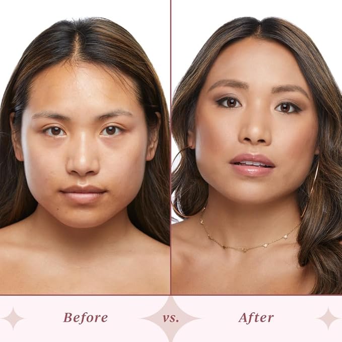 Foundation for Light to Full Coverage - Mousse Liquid Makeup Foundation for Uneven Skin Tone - Diverse Skin Types Mature, Dry, Oily - Oil-free, Cruelty-free (Light Medium)