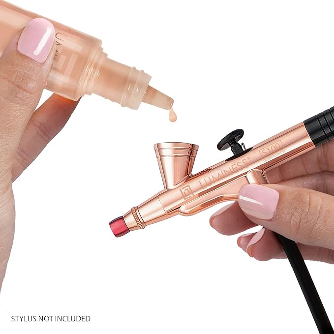 LUMINESS Rose 4-in-1 Airbrush Foundation - Shade 100, Tan, 0.50 Oz