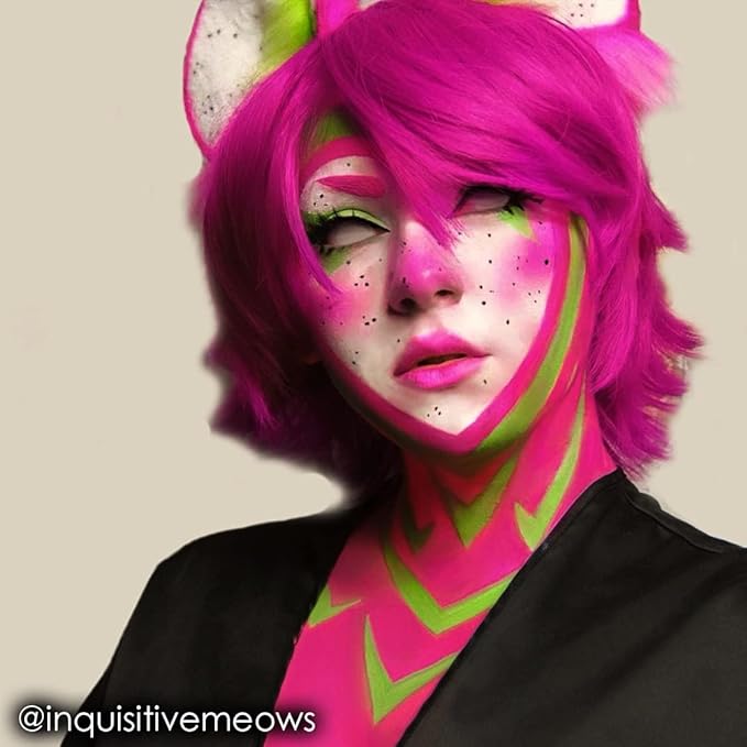 Mehron Makeup Paradise Makeup AQ Refill Size | Stage & Screen, Face & Body Painting, Beauty, Cosplay, and Halloween | Water Activated Face Paint, Body Paint, Cosplay Makeup .25 oz (7 ml) (DARK PINK)