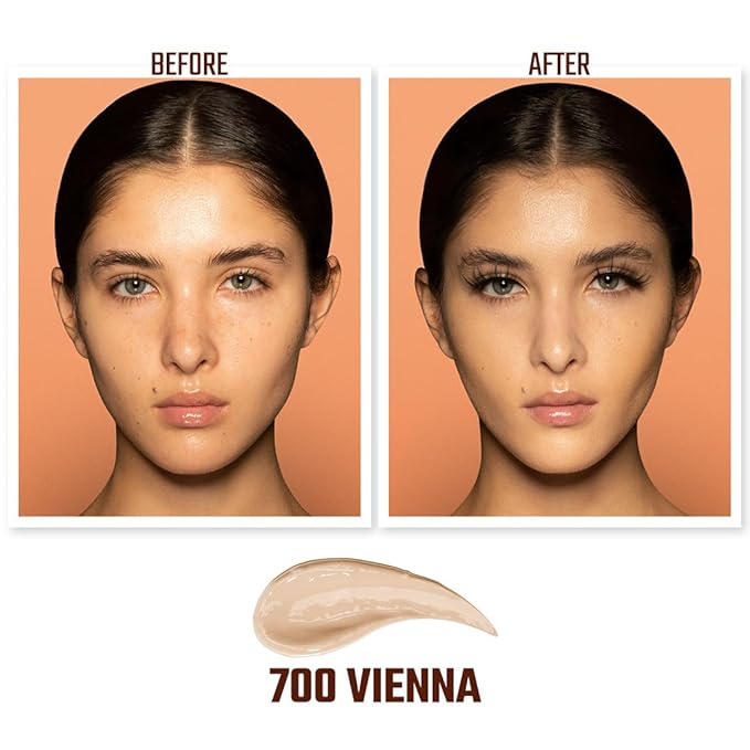 Juvia's Place I Am Magic Velvety Matte Liquid Foundation 700 - Vienna - Very Light w/Warm Undertone, Makeup Foundation Full Coverage, Lightweight, Long Wear, Velvety Matte Finish