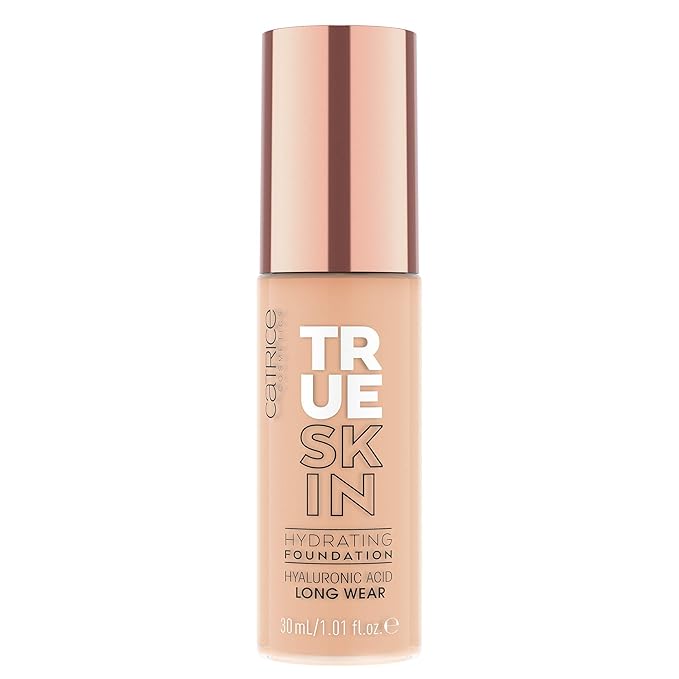 Catrice | True Skin Hydrating Foundation | Lightweight Buildable Coverage with Hyaluronic Acid and Watermelon Seed Oil | Vegan & Cruelty Free (015 | Warm Vanilla)